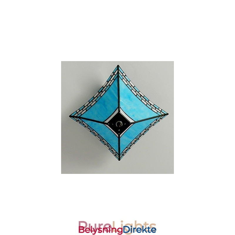 29,5 Cm Middelhavsveranda Med Svalehale, Absorberende Kuppellampe