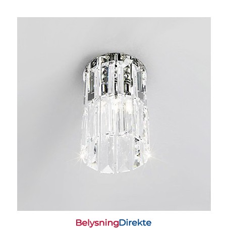 Krystall Innfelt Lampe I Rund Form