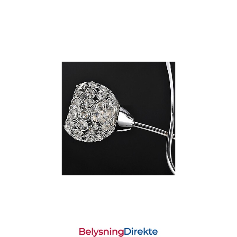 Moderne Samtids Tradisjonell Klassisk Krystall Galvanisert Metall Pendellampe Innfelt Montering