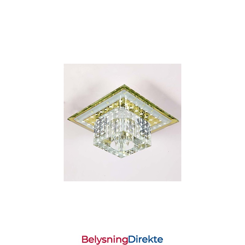 Krystall Taklampe Spotlight Smd 3W Kreativ Lampe Rørlys Fargerik Farge Kuppellys