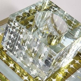 Krystall Taklampe Spotlight Smd 3W Kreativ Lampe Rørlys Fargerik Farge Kuppellys