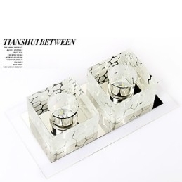 27*15*5 Cm Krystall Taklampe Spotlight Smd 6W Kreativ Lampe Rørlys Fargerik Farge Kuppellys