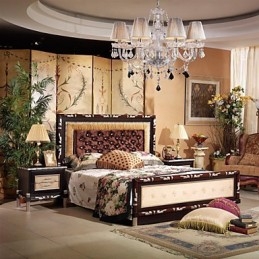 Krystalllysekrone Luksuriøs Moderne Livsstil 8 Lys Med Stoffskjerm