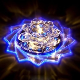 20*8,5 Cm Mini Krystall Taklampe Spotlight 3W Kreativ Lampe Rørlys Fargerik Farge Firkantet Kuppellys