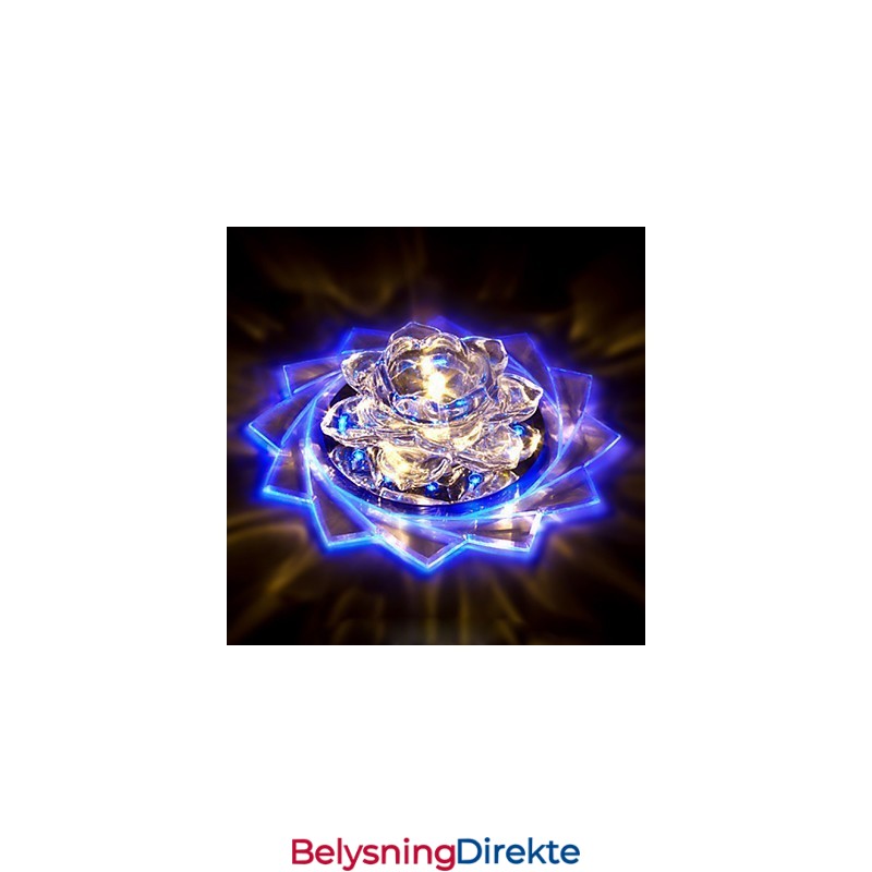 20*8,5 Cm Mini Krystall Taklampe Spotlight 3W Kreativ Lampe Rørlys Fargerik Farge Firkantet Kuppellys