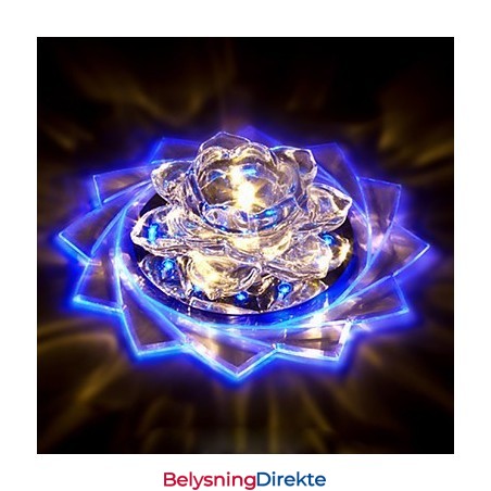 20*8,5 Cm Mini Krystall Taklampe Spotlight 3W Kreativ Lampe Rørlys Fargerik Farge Firkantet Kuppellys