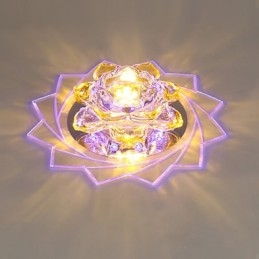 20*8,5 Cm Mini Krystall Taklampe Spotlight 3W Kreativ Lampe Rørlys Fargerik Farge Firkantet Kuppellys