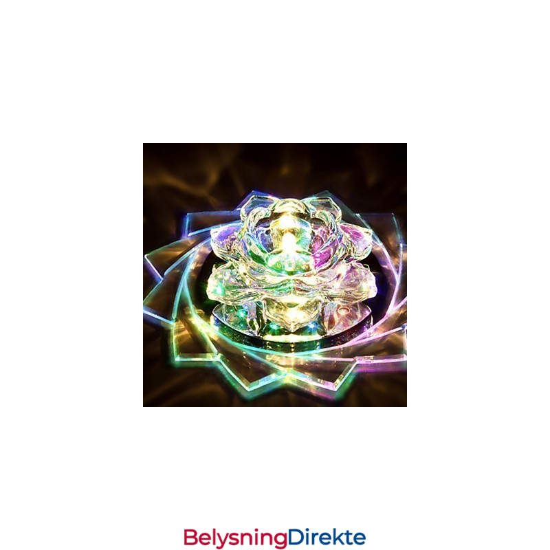 20*8,5 Cm Mini Krystall Taklampe Spotlight 3W Kreativ Lampe Rørlys Fargerik Farge Firkantet Kuppellys