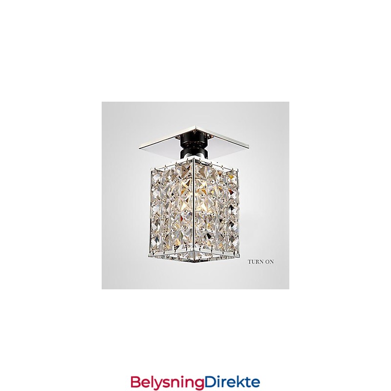 Moderne Samtidskunst Krystall Galvanisert Metall Innfelt