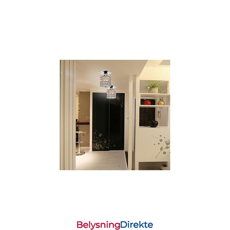 Moderne Samtidskunst Krystall Galvanisert Metall Innfelt