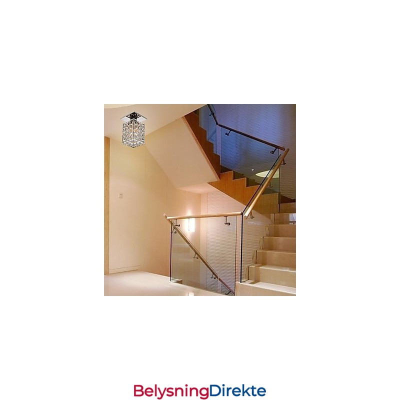 Moderne Samtidskunst Krystall Galvanisert Metall Innfelt