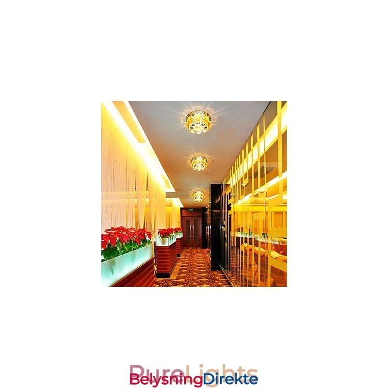 12*4,5 Cm Krystalllampe Smd Creativetube Spotlight Absorberende Kuppellys