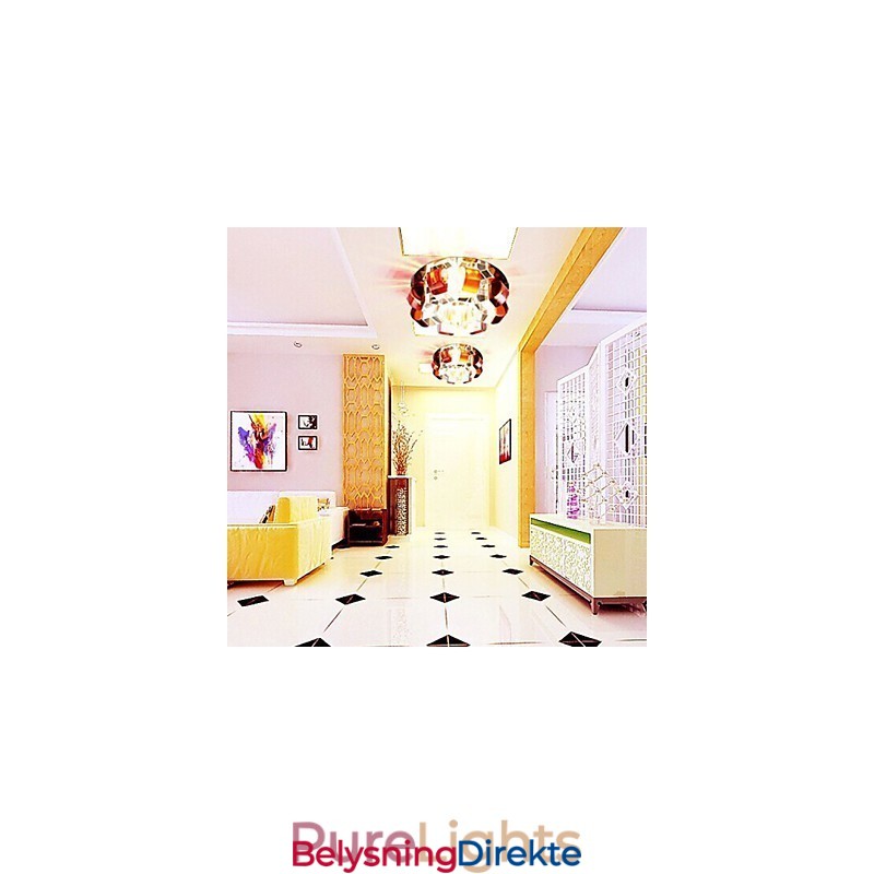 12*4,5 Cm Krystalllampe Smd Creativetube Spotlight Absorberende Kuppellys