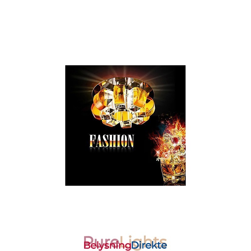 12*4,5 Cm Krystalllampe Smd Creativetube Spotlight Absorberende Kuppellys