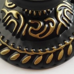 17 * Europeisk Landlig Kreativ Kunst Farget Glass Absorberer Kuppellampelys