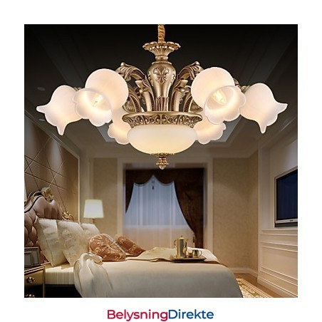 Moderne Samtids Annet Metall Lysekrone