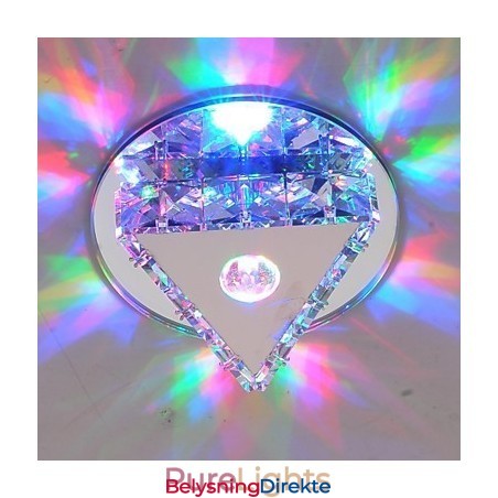 Krystall Mini-Stil Glass Flush Mount Barn