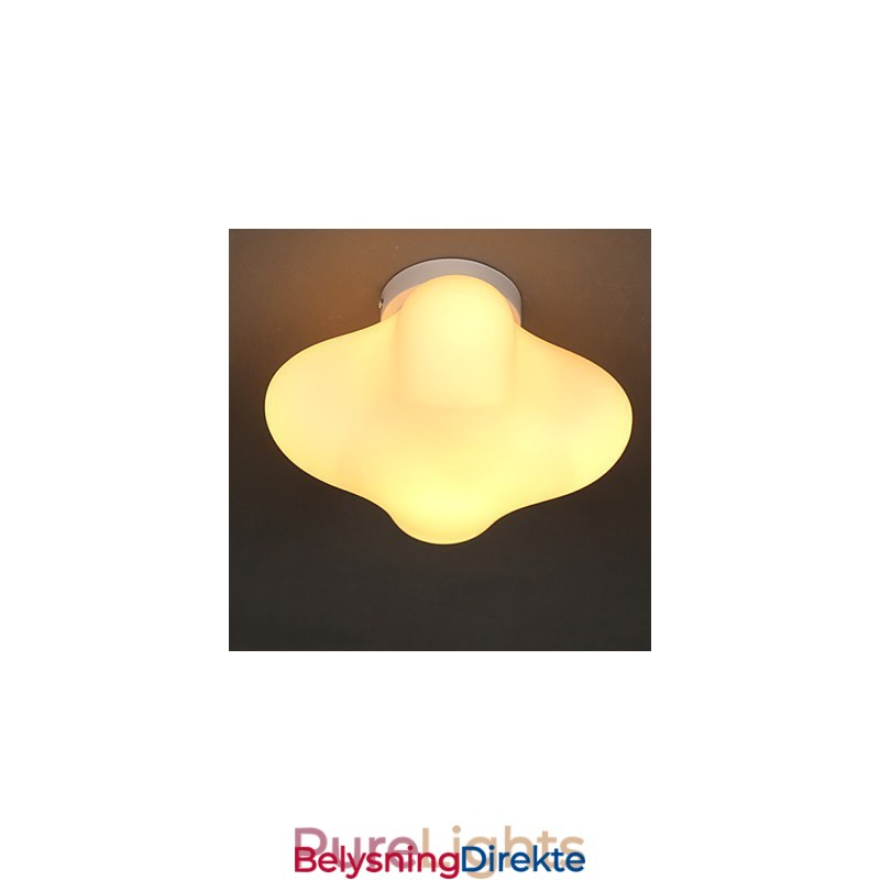 22 * 22 Cm Moderne Og Kontraktert Enkelthodet Lucky Grass-Glasskuppellys