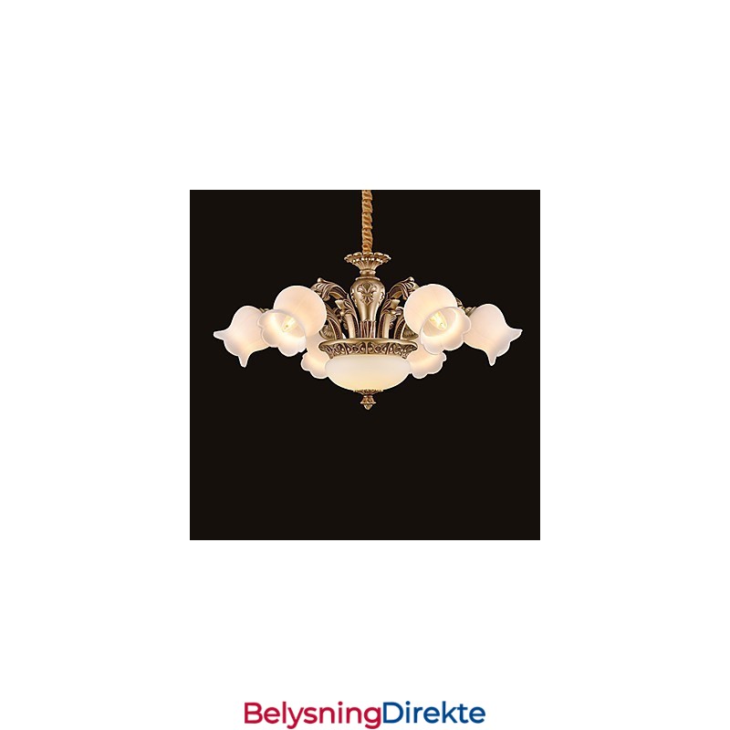 Moderne Samtids Annet Metall Lysekrone