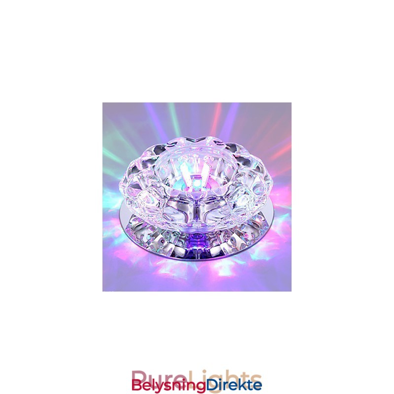 Krystall Taklampe Spotlight Smd 3W Kreativ Lampe Absorberer Kuppellys