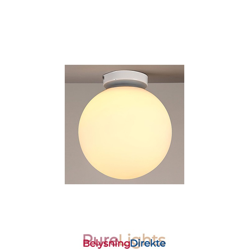 Kontraktert Og Moderne Hvitt Kuleglasskuppellys