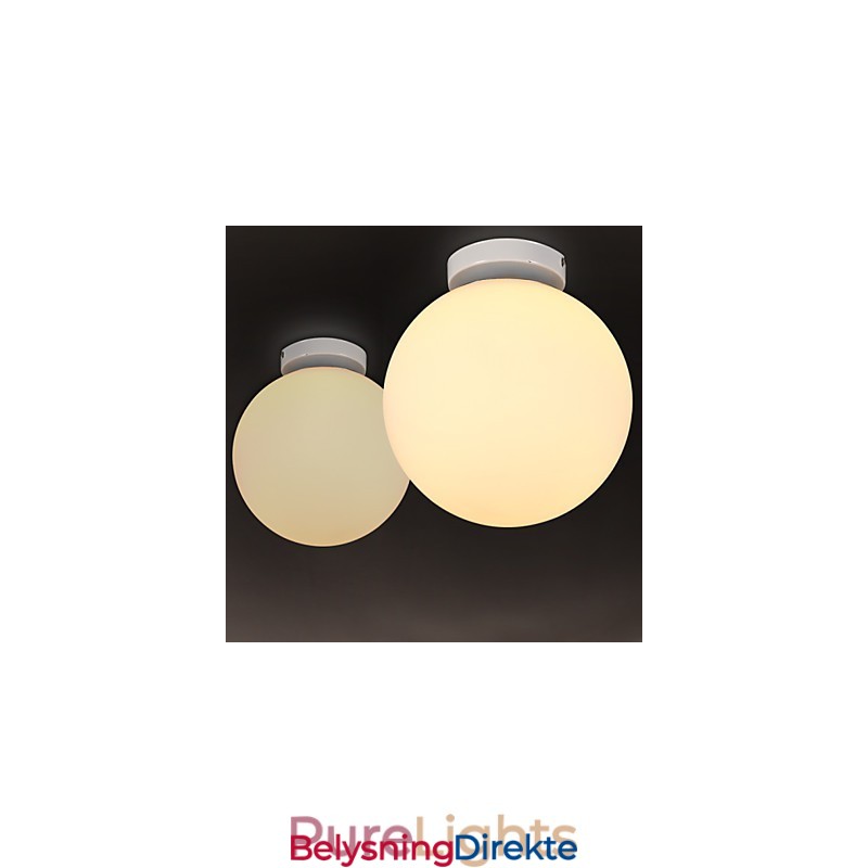 Kontraktert Og Moderne Hvitt Kuleglasskuppellys