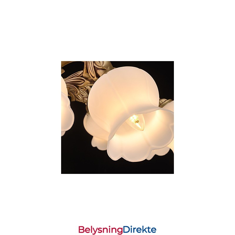 Moderne Samtids Annet Metall Lysekrone