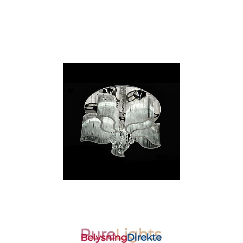 Moderne Samtids Krom Metall Innfelt Montering