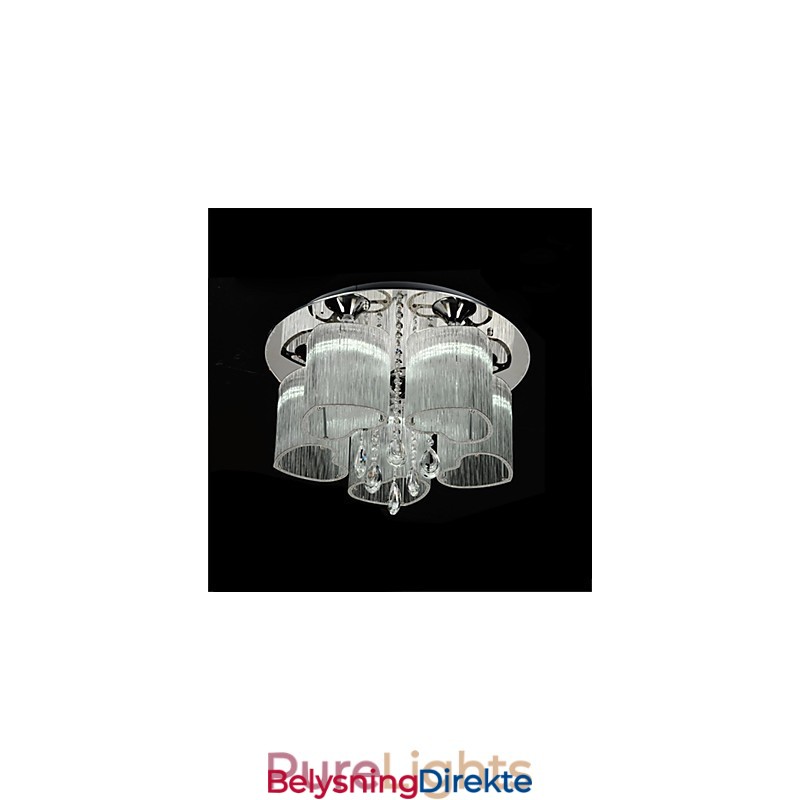 Moderne Samtids Krom Metall Innfelt Montering