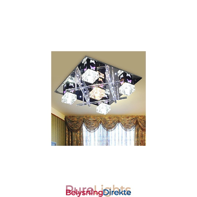 Moderne, Samtidskunst Krystallglass Innfelt