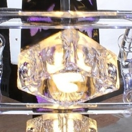 Moderne, Samtidskunst Krystallglass Innfelt