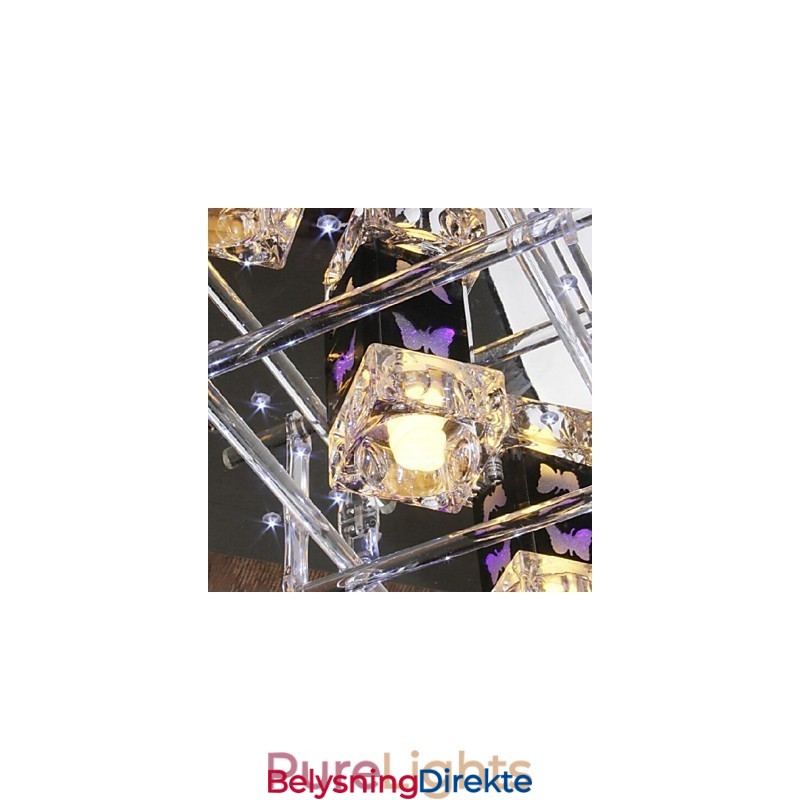 Moderne, Samtidskunst Krystallglass Innfelt