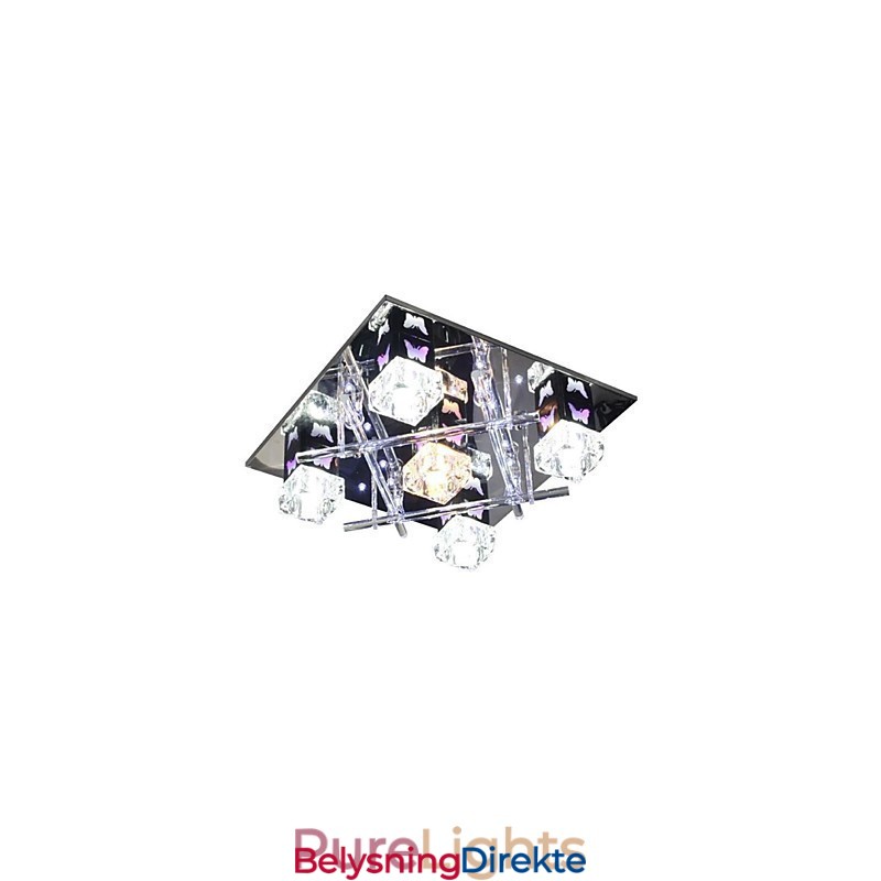 Moderne, Samtidskunst Krystallglass Innfelt