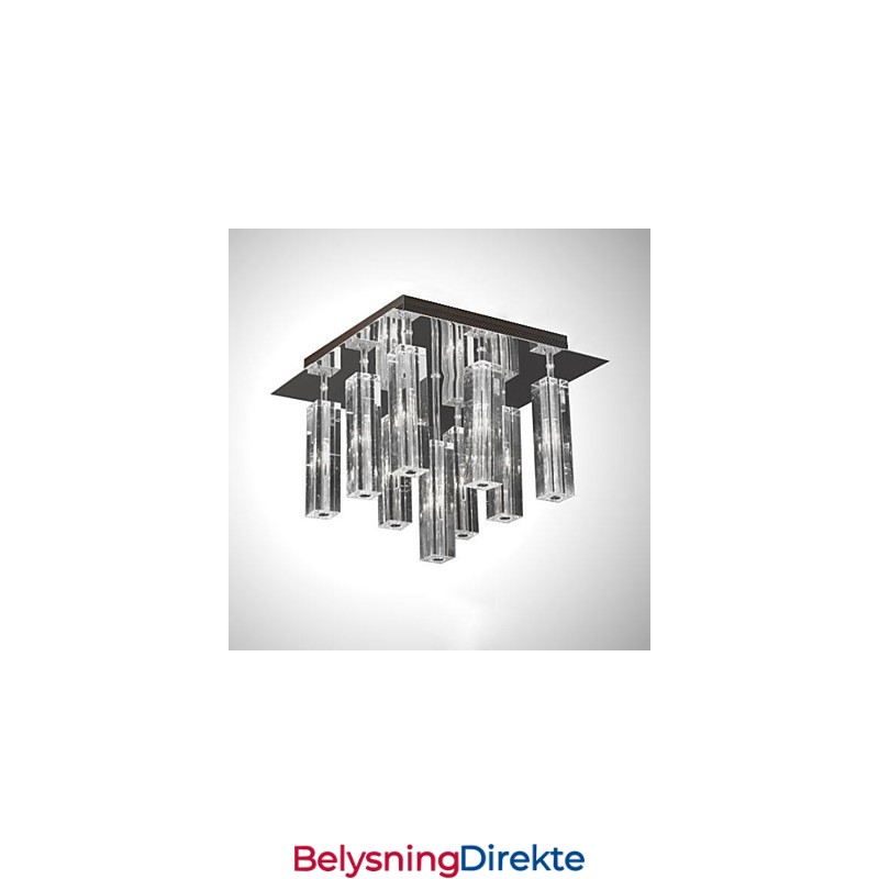 Moderne Samtids Krystall Krom Metall Innfelt Montering