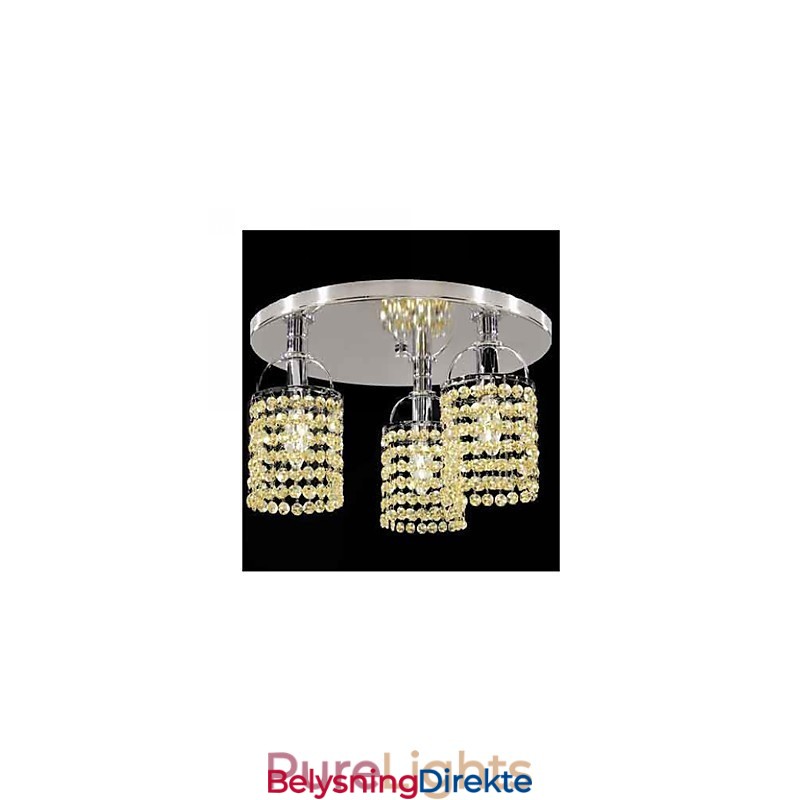 Moderne Samtids Krystall Galvanisert Metall Lysekrone Innfelt Montering