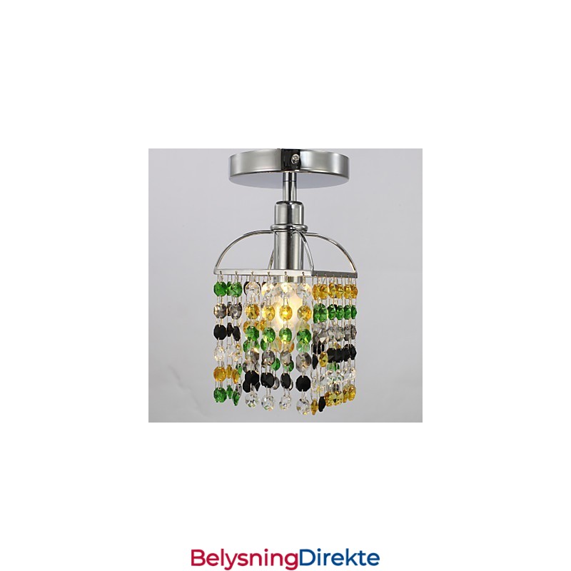 Moderne Samtidskunst Krystall Galvanisert Metall Innfelt