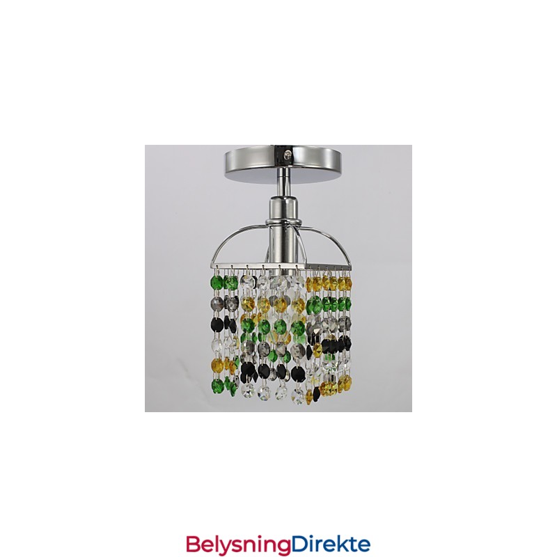 Moderne Samtidskunst Krystall Galvanisert Metall Innfelt