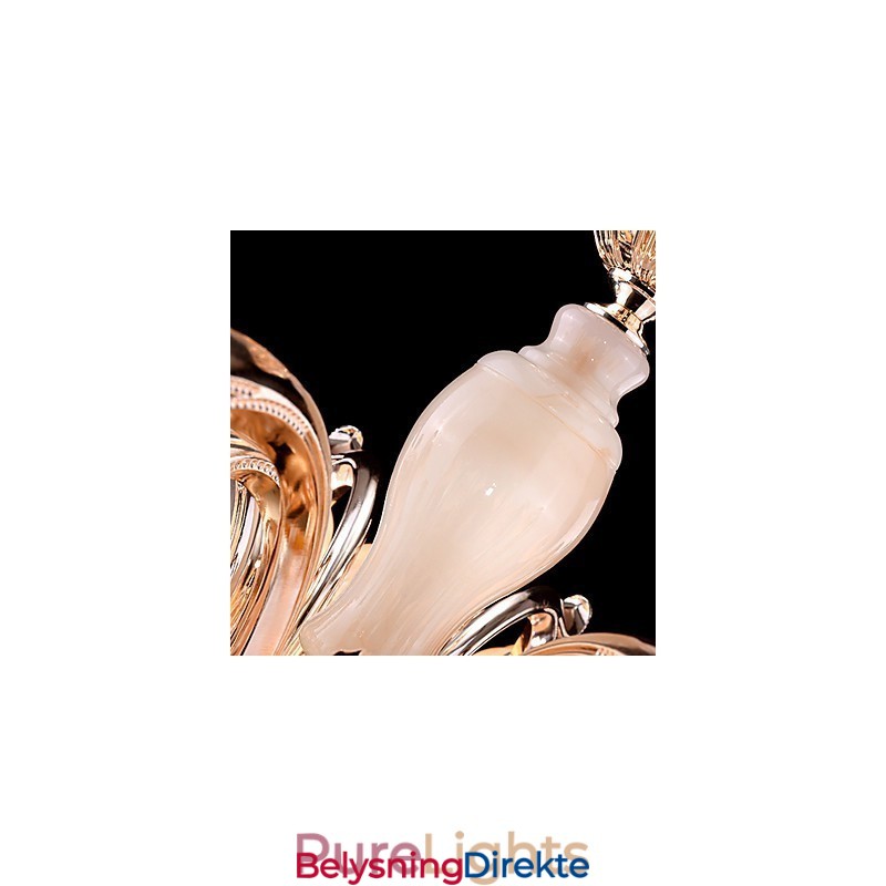 Moderne Samtids Annet Metall Lysekrone