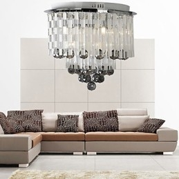 Krystall Halvinnfelt Montering Med 8 Lys