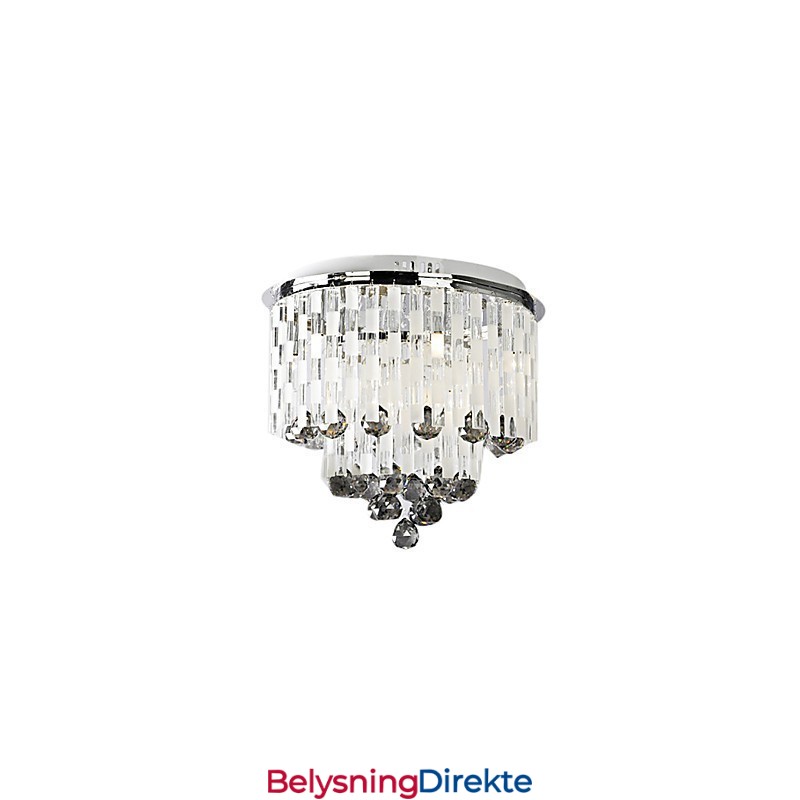 Krystall Halvinnfelt Montering Med 8 Lys