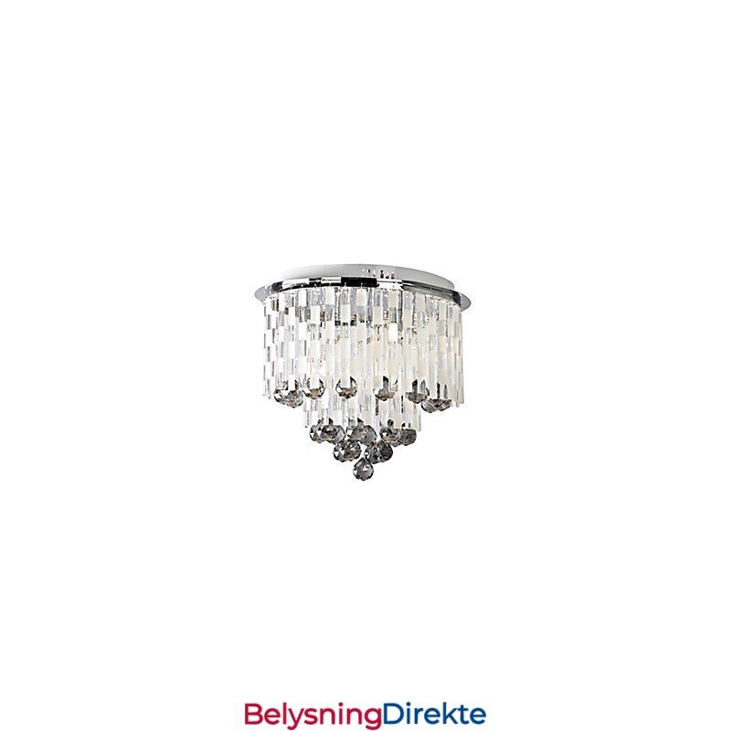 Krystall Halvinnfelt Montering Med 8 Lys