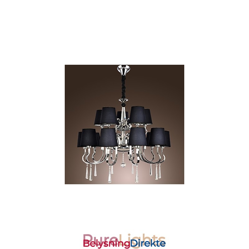 Moderne Samtids Tradisjonell Klassisk Rustikk Hytte Vintage Landlig Øy Krom Metalllysekrone