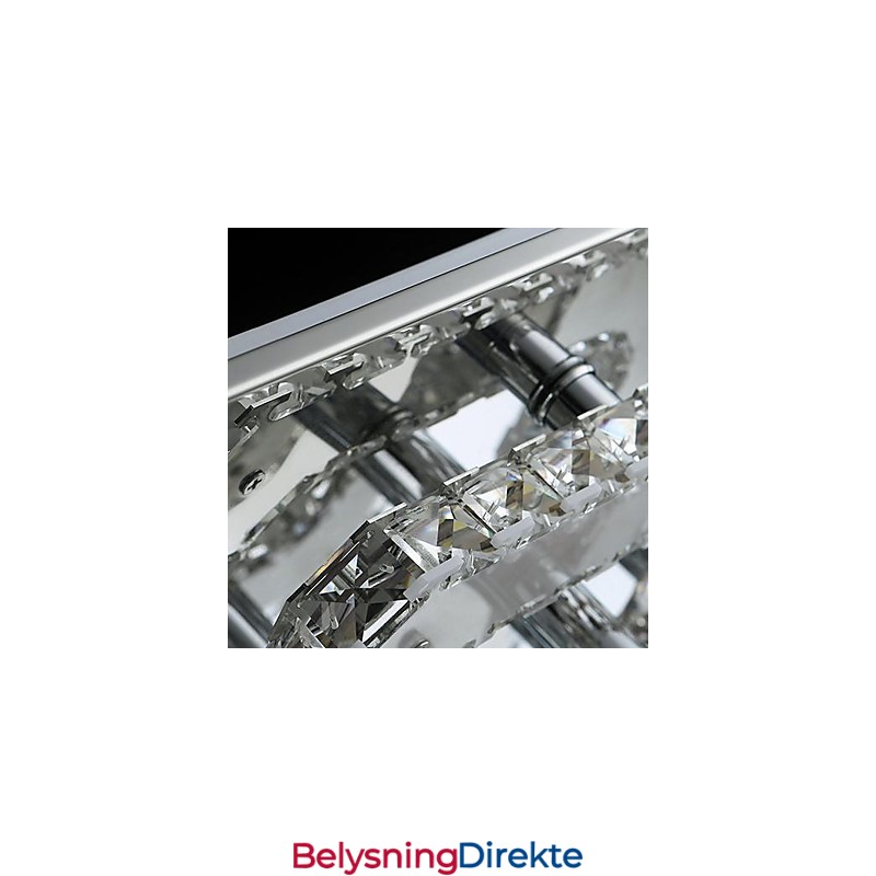 Moderne Samtids Krystall Krom Metall Innfelt Montering