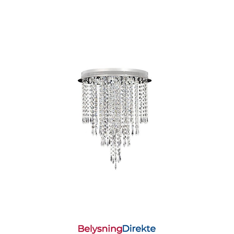 Moderne Samtids Krystall Krom Krystall Innfelt Barneseng