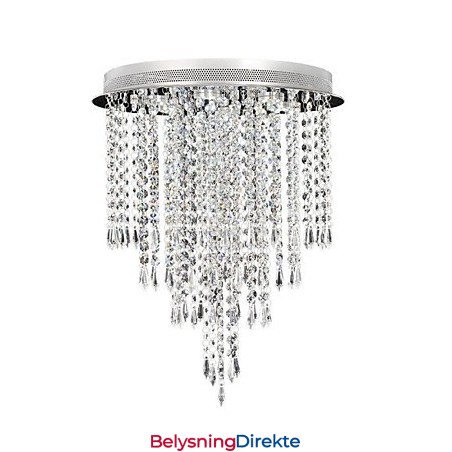 Moderne Samtids Krystall Krom Krystall Innfelt Barneseng