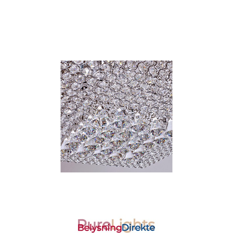 Krystallperletaklampe Med 45 Farger