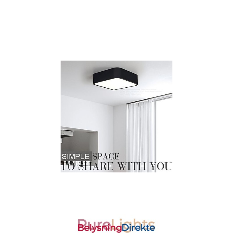 Moderne Samtidsmaleri Metall Innfelt Lampe