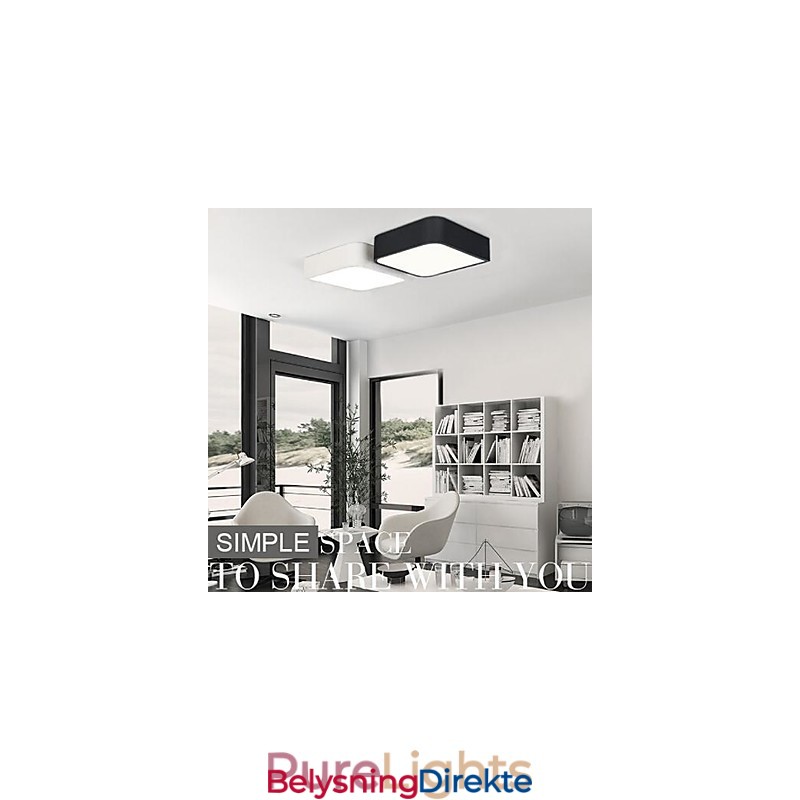 Moderne Samtidsmaleri Metall Innfelt Lampe