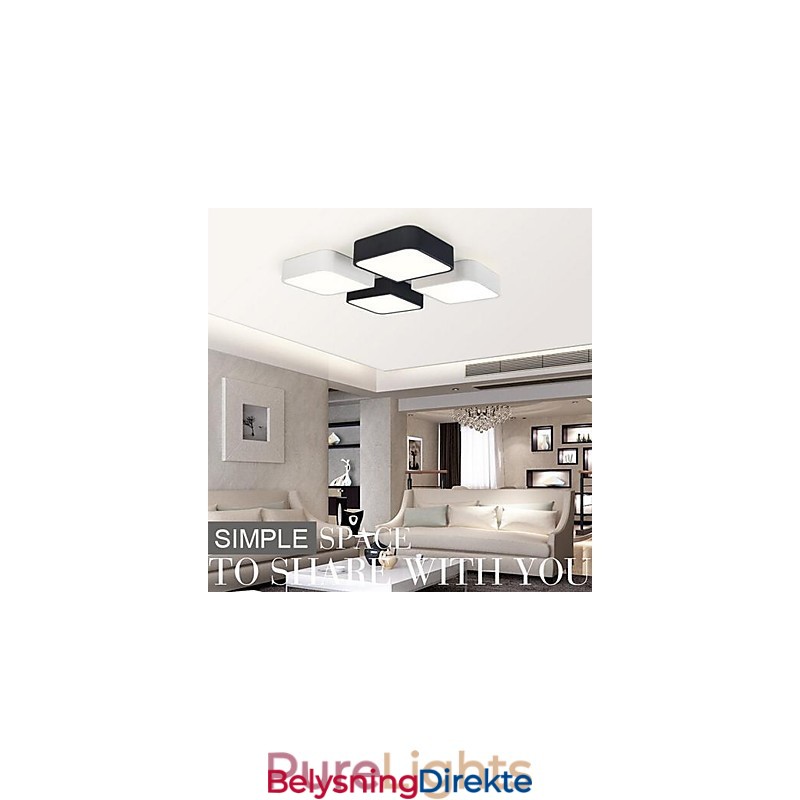 Moderne Samtidsmaleri Metall Innfelt Lampe