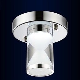 Moderne, Samtidskunstnerisk Krom Metall Innfelt Lampe